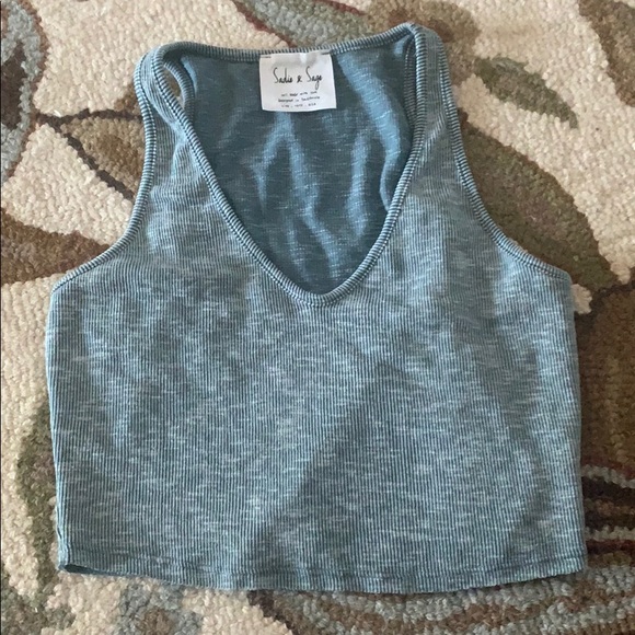 Sadie & Sage Tops - Sadie & Sage ribbed crop top